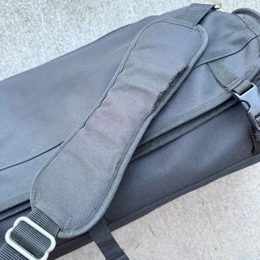 SkyRoll Black Nylon Garment Bag Compact Suit Travel Roll-Up Carry-On Luggage 24”